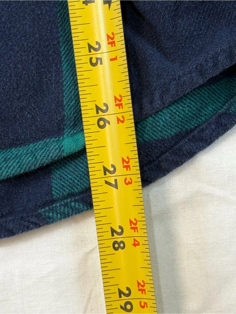 Hollister Men's Navy & Teal Plaid Button-Down Shirt